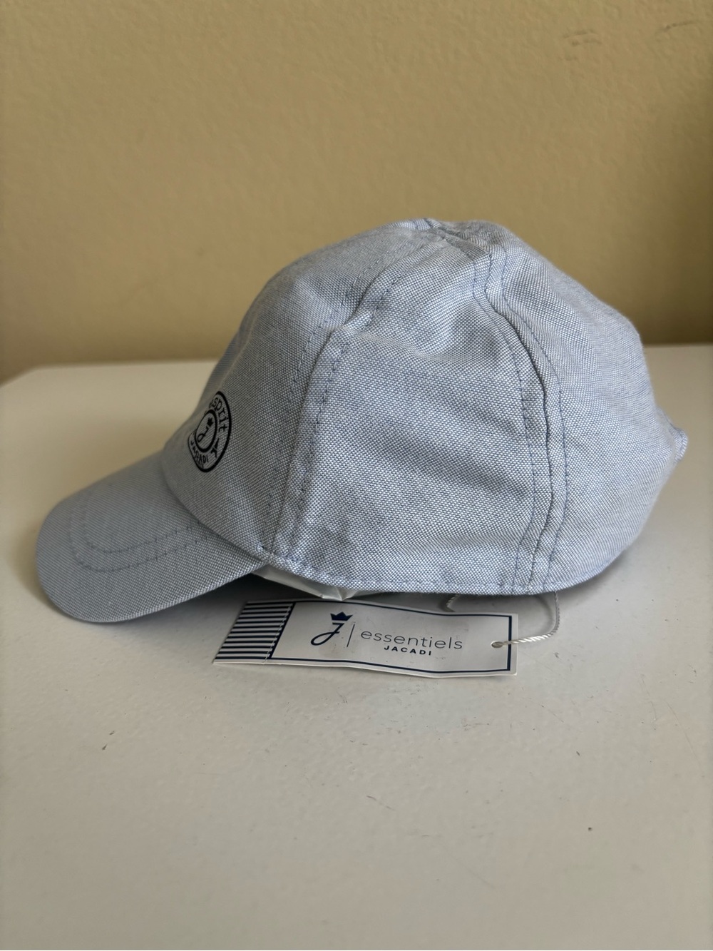 Jacadi l’esprit Baby Oxford ball cap - Blue/White 12M/47cm - NWT - Picture 3 of 11